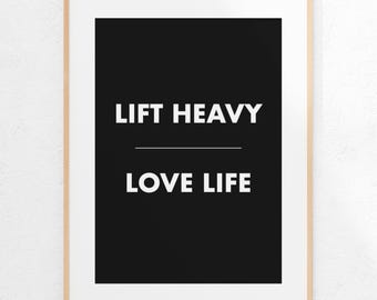 placa de academia | arte de parede de academia | decoração de academia em casa | arte de academia de luxo em casa | decoração de sala de ginástica | pôster motivacional | levante peso | arte de parede para impressão