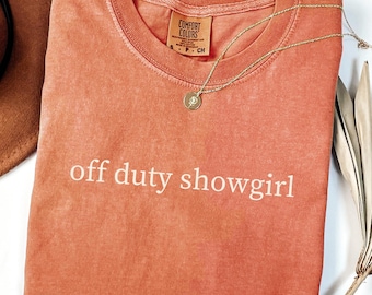 Off Duty Showgirl Graphic Tee: Retro Western Cowgirl Style