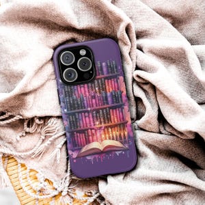 Custodia per iPhone con libreria magica: Candlelit Fantasy Library