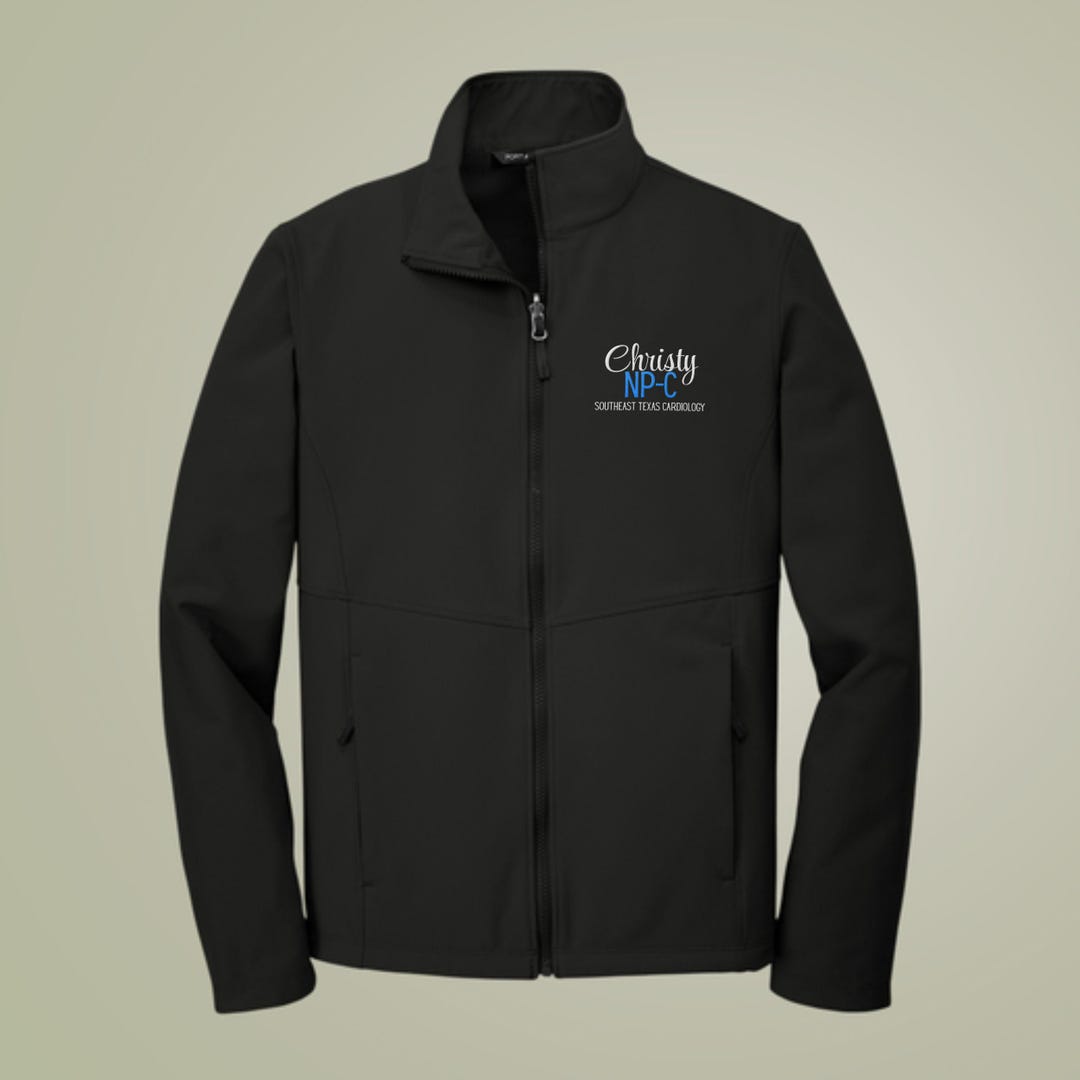 Custom Embroidered Soft Shell Jacket | Medical Jacket - Etsy