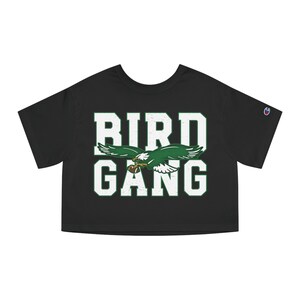 Eagle Cropped Tee, Casual Crop Black