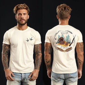 T-shirt Bustin&#39; Beards Turkey Hunter: grappig buitencadeau