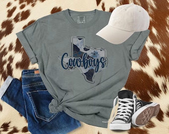 Cowboys Comfort Colors T-Shirt: Garment-Dyed Western Tee