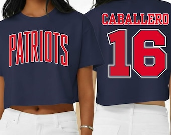 Caballero Patriots Women Crop Tee-