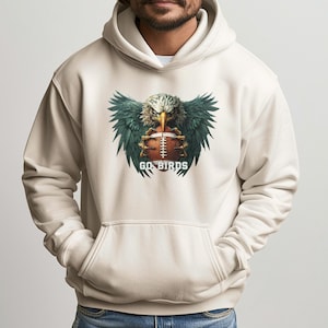 Sweat à capuche Eagle : sweat graphique