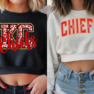 Kansas City Chiefs cropped sweatshirt, Gameday shirt, Chiefs Fans, Three peat, Go Chiefs, Leopard print cropped sweatshirt, Kansas City Chiefs Cropped Sweatshirt | Women's Fleece Pullover | Gameday Ready Gift | Three Peat | Go Chiefs, Cropped Sweatshirt
Chiefs Fan
Game Day Apparel
Three Peat Design
Kansas City Chiefs
NFL Fan Gear
Stylish Activewear
Football Fan Gift
Chiefs Nation
Kansas Superbowl
Chiefs cropped top
Cropped Chiefs shirt
Leopard print crop