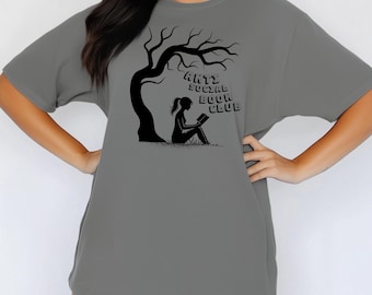 Camiseta del Club de Lectura Antisocial: Camiseta de lectura con colores cómodos