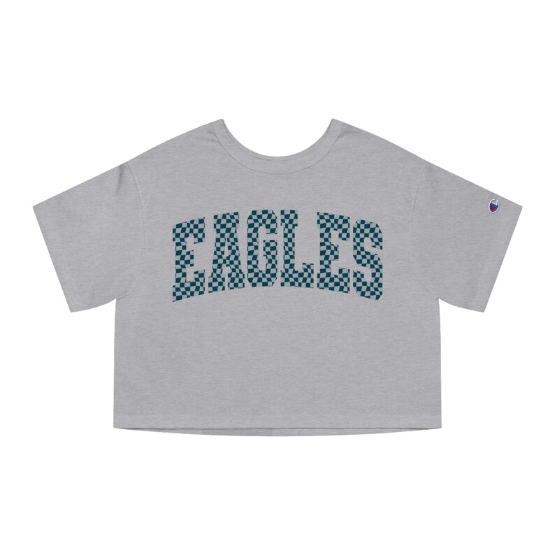 Eagle Cropped Tee, Casual Crop Oxford Grey