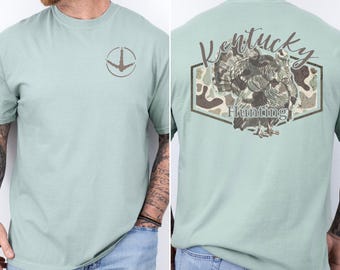 State Turkey Hunting Comfort Colors Tee, Gift for Dad