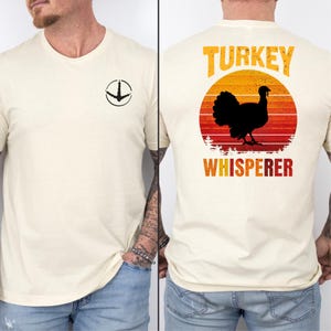 Wild Turkije jager Turkije Whisperer-shirt, jachtseizoen-T-shirt, jachtclubshirt, cadeau voor papa, outdoorkleding, grappig jagersshirt