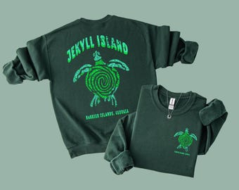 Jekyll Island Turtle Sweatshirt: Coastal Georgia Souvenir