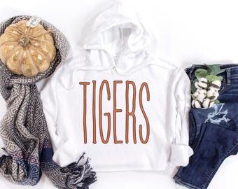 SEC Cropped Fleece Hoodie, Gameday Raw Hem Sweatshirt