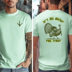 Grappig kalkoenjager-T-shirt: op de natuur geïnspireerde jachtseizoenkleding
