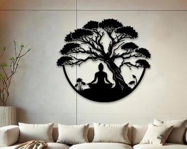 3 Buddha-Wandbilder Aus Holz – Spirituelle Dekoration Für Zuhause, Yoga & Meditation
