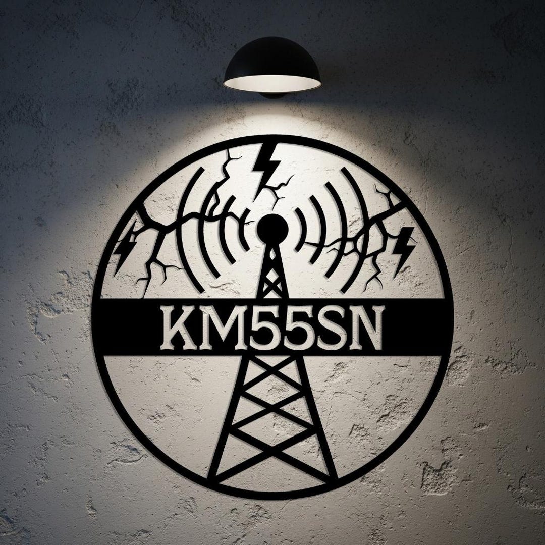 Personal Call Sign Custom Ham Radio Sign, Personalized Call Sign, Ham Radio Metal Wall ...