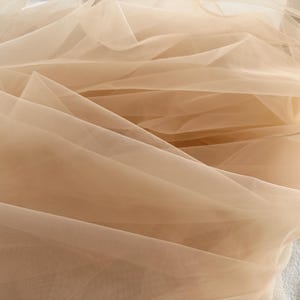 Champagne Tulle,Wedding Tulle Fabric,Bridal Veil Fabric,Skirt Tulle Fabric,Prom Dress Fabric,Soft Tulle,Dress Fabric