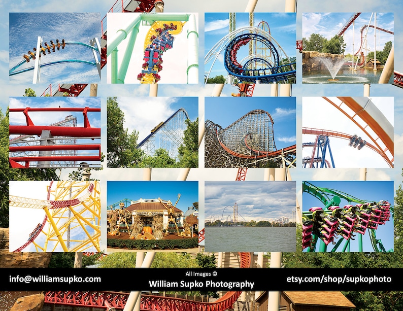 2021 Images of Cedar Point Calendar Etsy