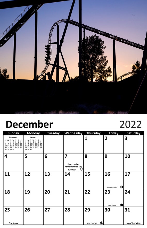 2022 Calendar Featuring Images Of Maverick At Cedar Point | Etsy