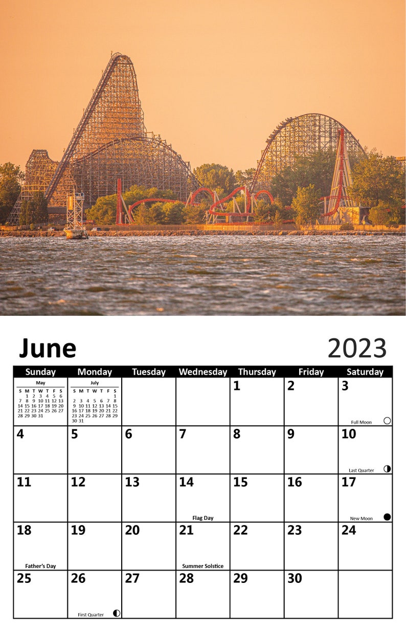 2023 Cedar Point Images Calendar Etsy