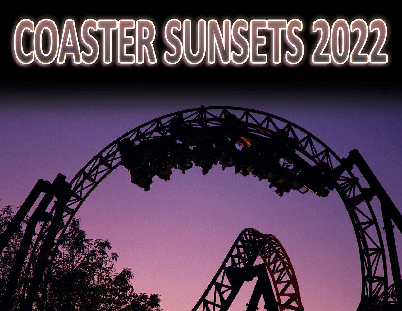 Coaster Schedule 2022 2022 Roller Coasters At Sunset Calendar | Etsy