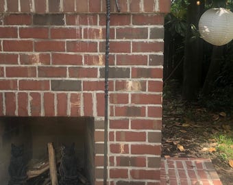 5' Campfire Poker, hand forged steel