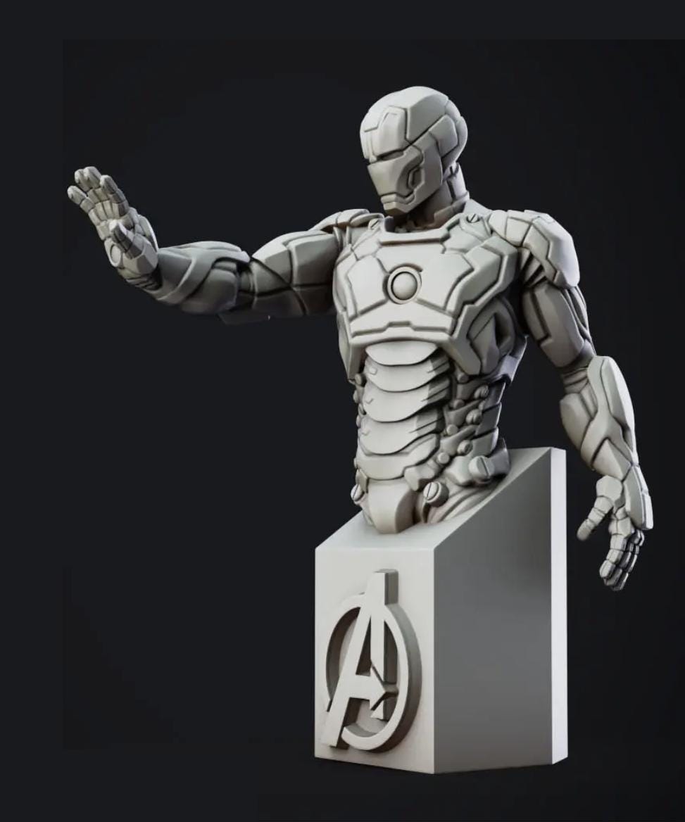 Hard Hero Iron Man Statue NEUVE - Collection