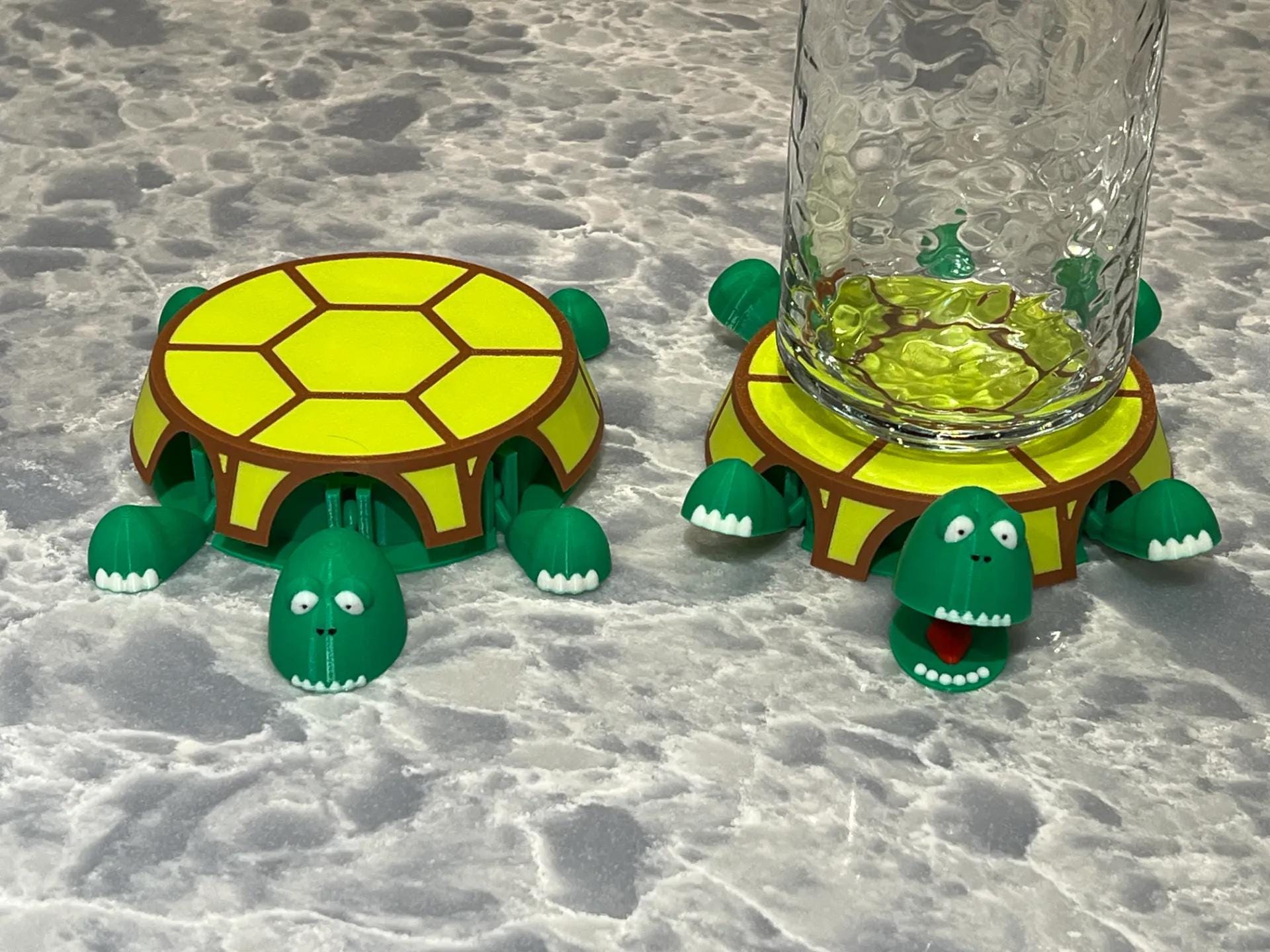 Animated Turtle Coaster STL File – Articulated Moving Cup Holder – Fun ...