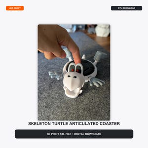 Skelett Schildkröte Untersetzer (Digital Download)
