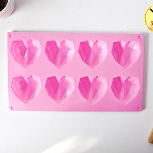 Forma de silicone para assar | Formas de letras e números em formato de coração | Conjuntos com diferentes cavidades | Forma para bolo de chocolate | Ferramentas em formato de amor