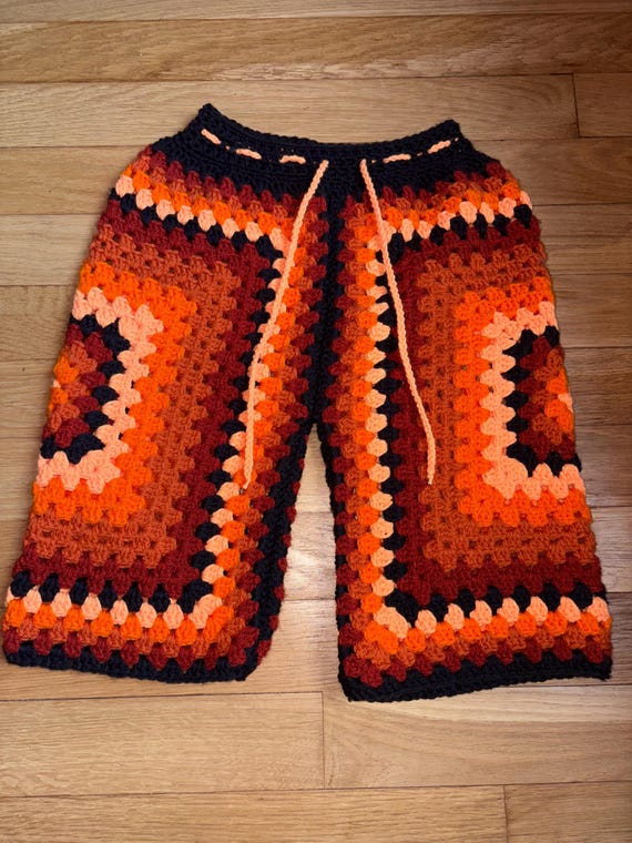 Crochet Granny Square Shorts