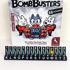 Bomb Busters Kabelhalter Upgrade + Insert - Wire Tray / Tile Stand Upgrade + Inlay - Bomb Busters Upgrade - Brettspiel Zubehör Einsatz