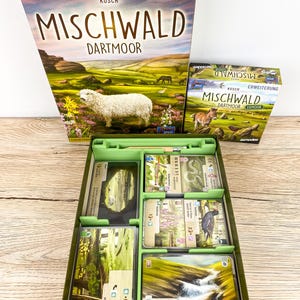 Mixed Forest DARTMOOR Insert + Extension Exmoor - Forest Shuffle Dartmoor Inlay Organizer - Board Game Accessory