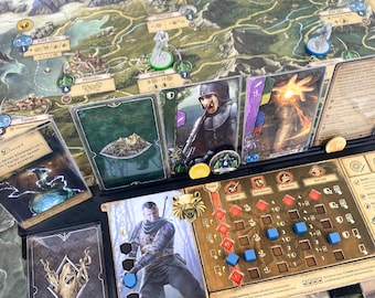 Playerboard The Witcher Old World - The Old World Dashboard - Player Board Board Game Accessory Card Holder