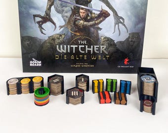 The Witcher Old World Organizer / Insert / Inlay - Board Game Accessory Mini Insert