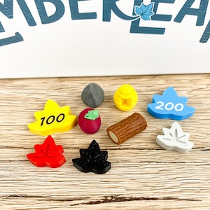 Emberleaf 3D-uppgraderingstoken - Deluxe-tokenresurser - brädspelstillbehör 3D-token