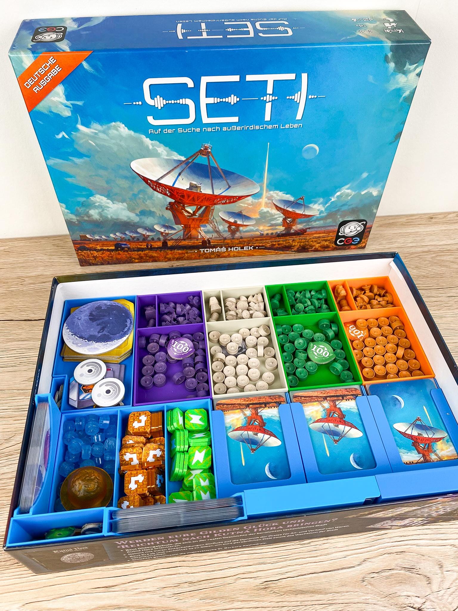 SETI Insert - Sleeves Compatible Inlay Organizer - Board Game Accessory - With Space Agencies Expansion - Etsy SETI Insert - Sleeves Compatible Inlay Organizer - Board Game Accessory - With Space Agencies Expansion - Etsy