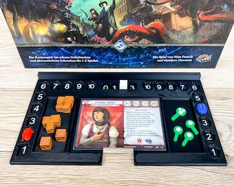 Arkham Horror Playerboard - Arkham Horror LCG Player Dashboard - Card Token Tray Holder