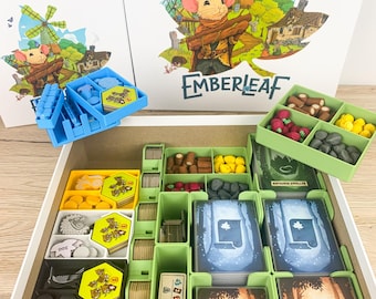 Emberleaf Insert with Trophies & Bonuses + Hero Packs Expansion - Sleeves Compatible Inlay Organizer Board Game Trophies and Bonuses
