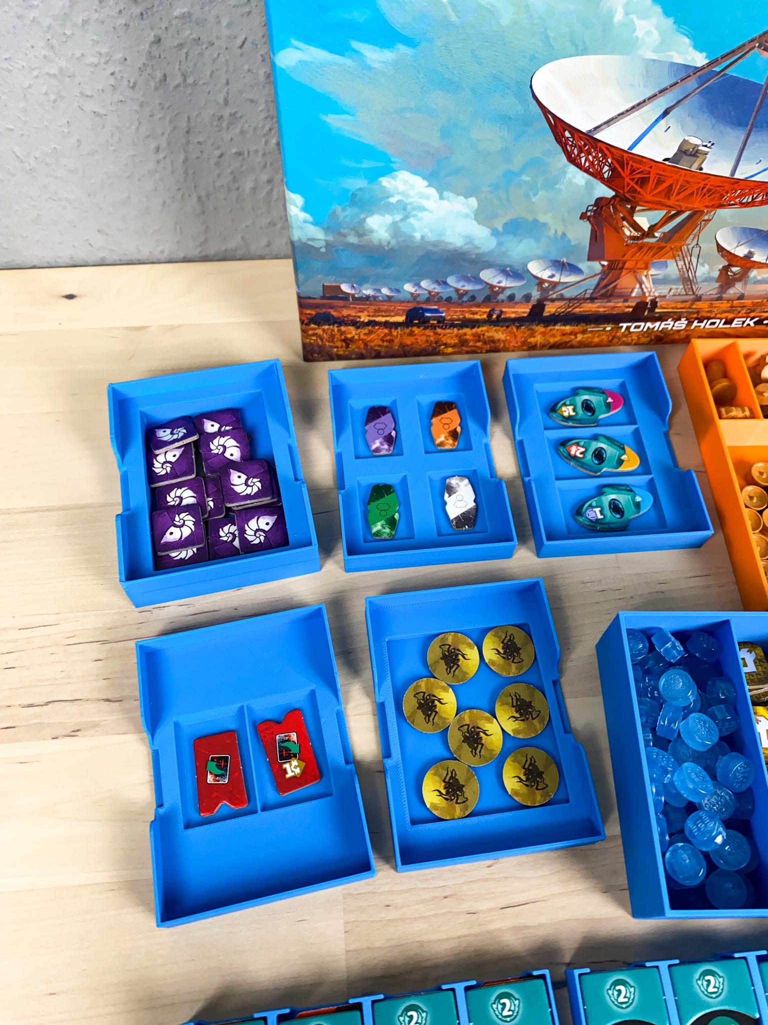 SETI Insert - Sleeves Compatible Inlay Organizer - Board Game Accessory -  With Space Agencies Expansion - Etsy