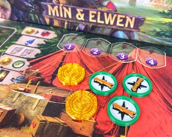 Arnak Upgrade Token - The Lost Ruins of Arnak - 3D Deluxe Token Coins and Compasses - Board Game Accessories