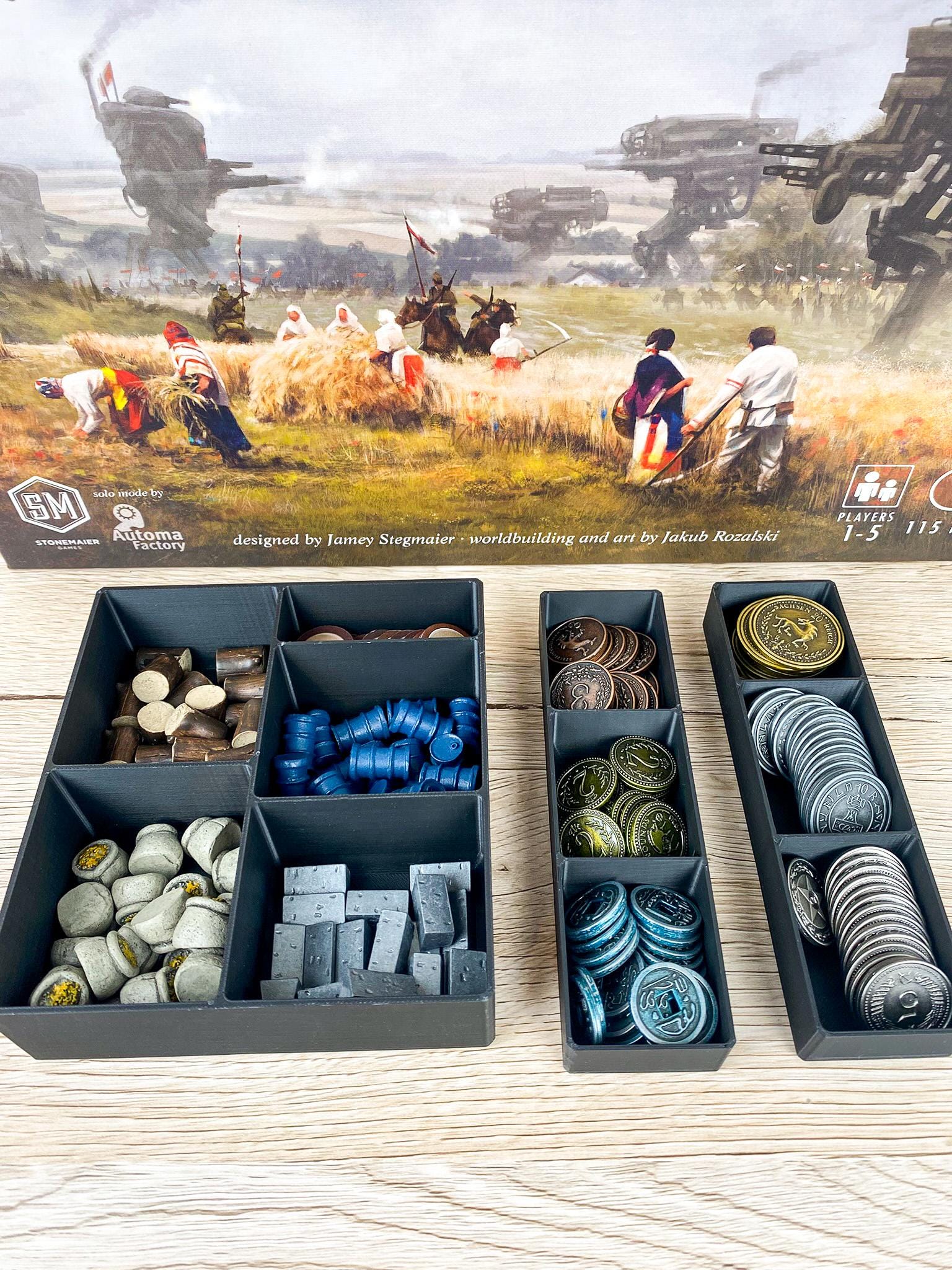 Scythe Insert With Expansions - Sleeves Compatible Inlay Organizer ...