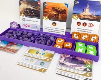 4x SETI Token and Card Holder - Token & Card Holder - Card Holder Token Tray