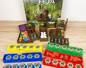 Feya's Swamp Insert Die Sümpfe von Feya - Sleeves kompatibel Inlay Organizer - Brettspiel Organizer