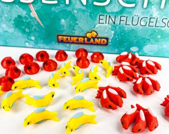 Finspan 3D Upgrade Token - Finspan Deluxe Token - Board Game Accessories - Realistic 3D Token Game Material