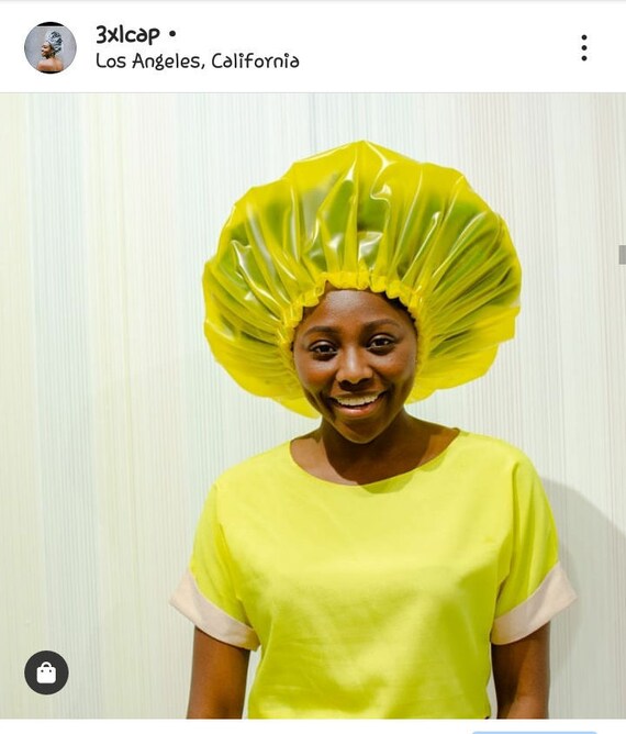 yellow shower cap
