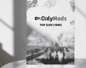 Top Gun Mad Libs PDF - 1986 Movie Printable Game - Action Drama Film Activity - Digital Download