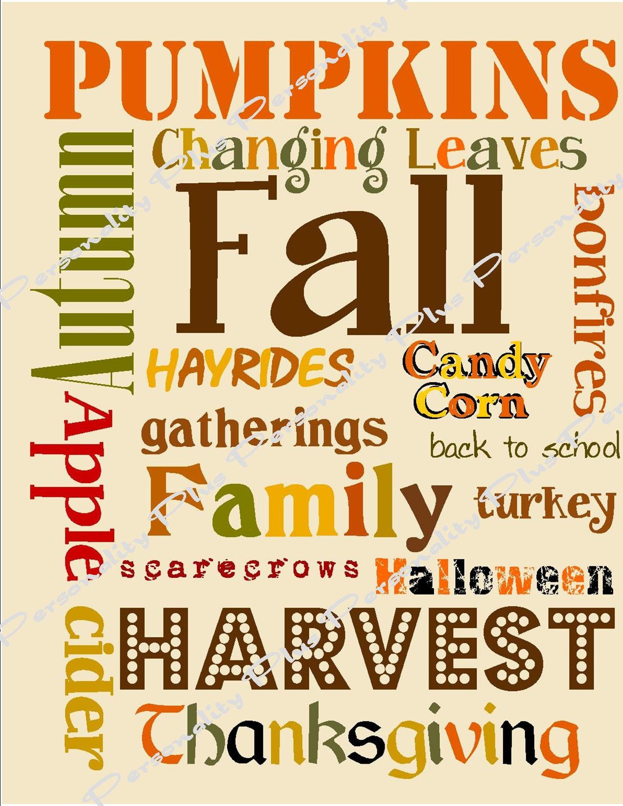 Subway Art for Fall. Instant Download. Printable. - Etsy subway-art-for-fall-instant-download-printable-etsy