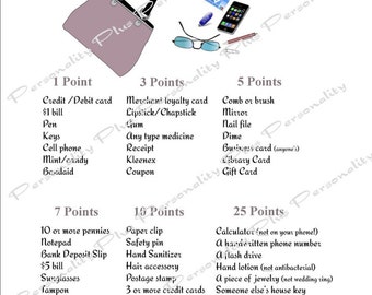 Instant Download. Bridal or Baby Shower Game.  Print as many as needed.