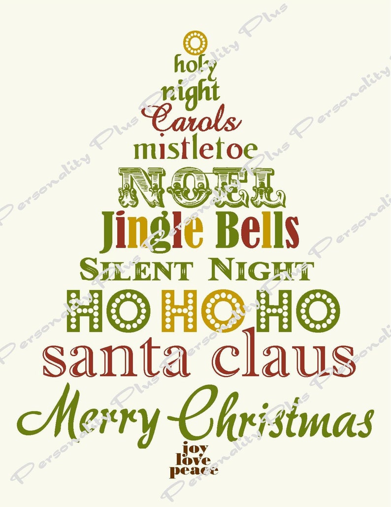 Subway Art for Christmas. Instant Download. Printable DIY - Etsy