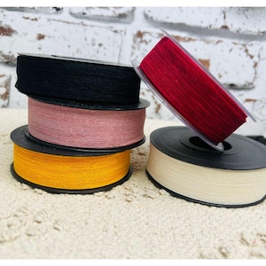Ruban effet jute largeur 25 mm, rouleau de 20 m Couture, Plusieurs coloris, DIY Loisirs créatifs scrapbooking